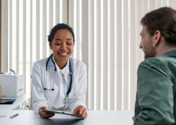 A Doctor Talking the Patient